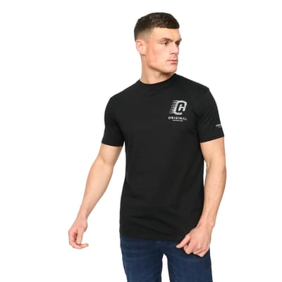 Crosshatch Heren Winchamp T-Shirt (Zwart)