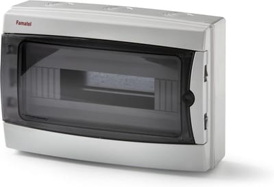 Opbouw Stoppenkast - Verdelerskast Elektrisch - Waterdichte Installatie - 12 Modulen IP65 - 217x307x105mm