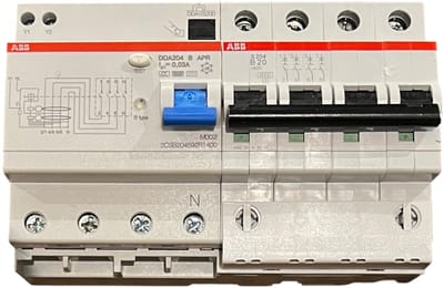 ABB 2CSB204592R1400 AARDLEK in combinatie met SCDS254001R0205 400 volt