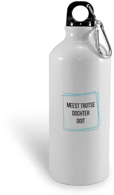 Hacebo® - meest trotse dochter ooit waterfles - Dochter - trotse dochter - verjaardagscadeau - verjaardag - cadeau - cadeautje voor dochter - dochter artikelen - kado - geschenk - gift - water fles - 400ML