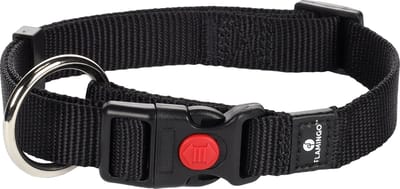 Flamingo Ziggi - Halsband Honden - Halsband Ziggi Zwart M 40-55cm 20mm - 1st - 124670 - 1st