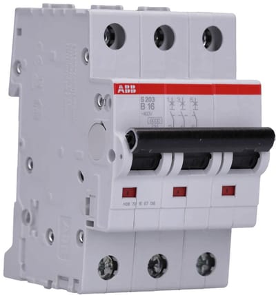 Automatische Schakelaar - Zekering - Elektrische Beveiliging - 6kA Kortsluitvast - 3P 16A