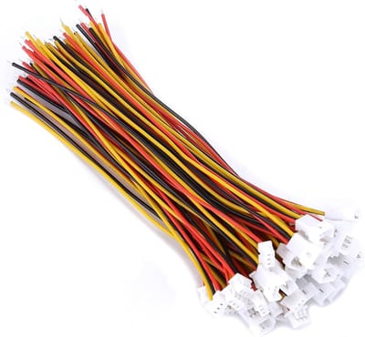 20 Stuks 1.25mm 3-Pins Stekkers en Connectoren met 100mm Kabel voor PCB Toepassingen