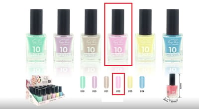 Easy Paris Cosmetics - 10-Days Effect Gel Nagellak - Pastel Roze - 1 Flesje met 15 ml. inhoud - Nummer 022