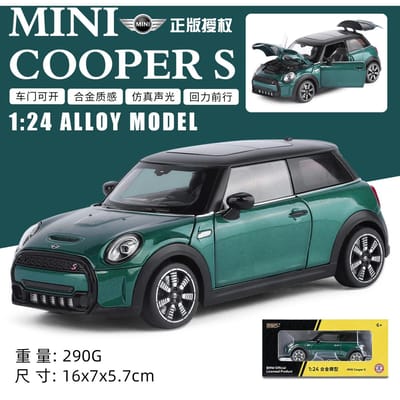 1:24 Mini Cooper S Lichtmetalen Auto Model Diecasts Metaal Klassieke Voertuigen Auto Model Simulatie Verzameling Speelgoed Cadeau
