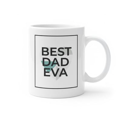 Best Dad Eva Koffiemok – Grappig Vaderdag Cadeau – 330 ml Keramische Beker voor Vaders
