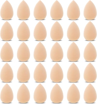30 Stuks Mini Makeup Sponzen voor Foundation, Poeder en Crème - Perfect voor Cosmetica en Make-up Applicatie
