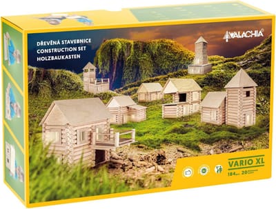 Walachia Vario XL Model - Houten Constructiespeelgoed - Creatief Bouwpakket - Educatief Speelgoed - Voor Kinderen & Volwassenen