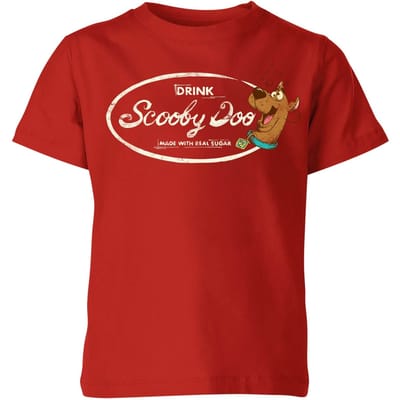 Scooby Doo Cola Kids' T-Shirt - Red - 98/104 (3-4 jaar)