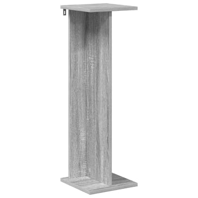 vidaXL - Plantenstand - Grijs - Sonoma - 25 - x - 25,5 - x - 80,5 - cm - Bewerkt - hout