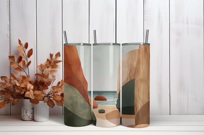 Thermosbeker Natuur - 600 ml RVS Tumbler met Rietje - Cadeau - Schoolbeker - Antilek dop - Vaatwasserbestendig - Werkbeker - To go beker - Zomaar