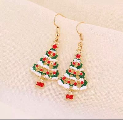 Akyol - Kerstoorbellen – oorbellen kerst - kerstboom oorbellen - kerstboom - kerst accessoires – kerst – kerstmis – Christmas - oud en nieuw – kerst accessoire – kerst – feestdagen