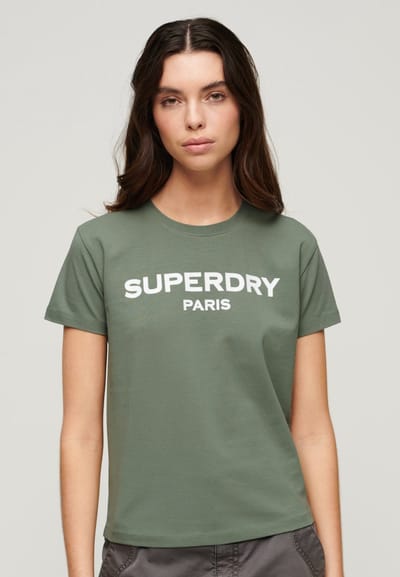 Superdry - Sport Luxe T-shirt met grafische print - Dames - T-shirts