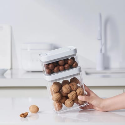 So Clever x Vacane Luchtdichte Voorraadbus 1.8 liter - Transparant - Luchtdicht | Stapelbaar | BPA-vrij