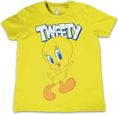 Looney Tunes Tweety Kids T-shirt voor kinderen, geel