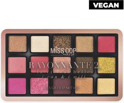 Miss Cop VEGAN Oogschaduw Palet Rayonnante 2