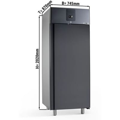 GGM Gastro Eistiefkühlschrank Edelstahl Premium PLUS - für 48x 5L oder 32x 7L Eisbehälter - Anthrazit