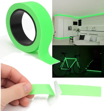 Glow in the Dark Tape – Lichtgevende Tape – 1 cm x 5 meter – Zelfklevend – Veiligheidstape voor Huis, Fiets & Decoratie