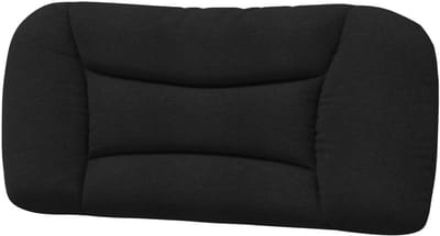 Hoofdbordkussen - Kussen hoofdeinde bed - Bed comfort verhogen - Met klittenbandsluitingen - 90 cm - Zwart