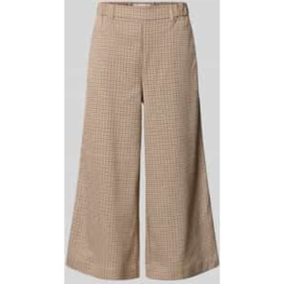 wide fit broek in verkorte pasvorm model 'Sandy'