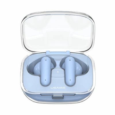 USAMS BE Serie - Draadloze Bluetooth Sluisterhoesen - Blauw - Ergonomisch - Waterbestendig