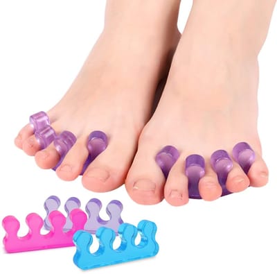 Daity Teennagelscheiders voor nagellak - pedicure teennagelscheiders - teennagelscheiders voor het scheiden van teennagels of vingernagels (6 stuks)