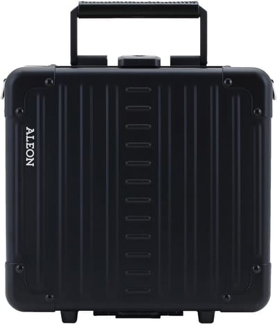 Aleon Diversty-cosmeticaBeautycase van aluminium, 27 cm - 7 L - Open - onyx