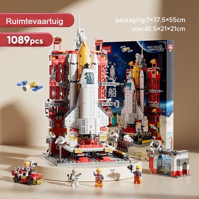 Ruimtevaartuig/creatief bouwspeelgoed/cadeaus voor kinderen en volwassenen (1089 stuks)
