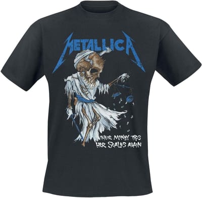 Zwart T-shirt met Tip Scales voor Muziekliefhebbers