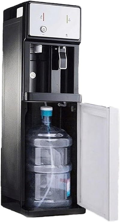 Waterdispenser Vrijstaand - Warm Koud Water - Direct Drinken - Flessen Onderin - 105x31x31 cm - Zwart