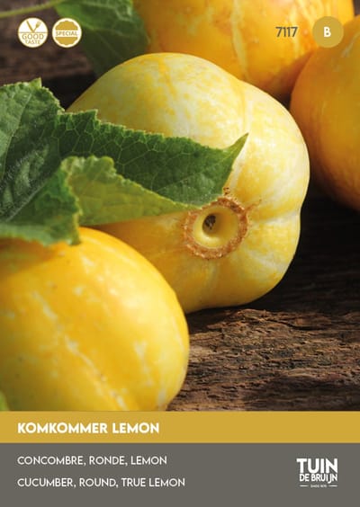 Tuin de Bruijn® zaden - Komkommer Lemon - ronde komkommers - licht verteerbaar - ca. 15 zaden