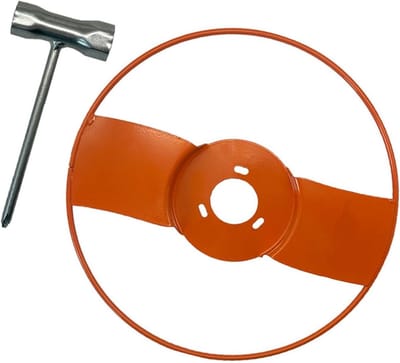 Grasmaaier Beschermplaat - Tuingereedschap Accessoire - Zaailingen Beschermen - Metalen Constructie - 38.5 cm Diameter - Zwart
