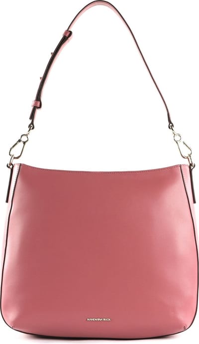 MANDARINA DUCK Leren Schoudertas Luna Hobo Blush Roze