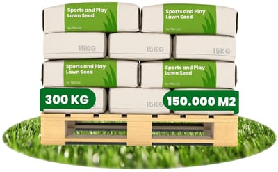 Graszaad Speelgazon Snelkiemend (300kg, 1.5 ha) Organifer - Gazonzaad - Speelgazon Graszaad - Graszaden - Gras Zaad - Graszaad Sportgazon en Speelgazon - Zelfherstellend - Hoge Betredingstolerantie - NAK Gecertificeerd