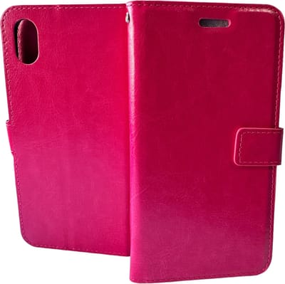 Bookcase Roze Geschikt voor: Apple iPhone XS Max- portemonnee hoesje - ZT Accessoires
