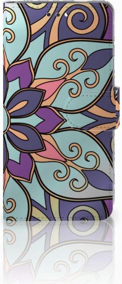 Nokia 3.1 (2018) Hoesje Purple Flower