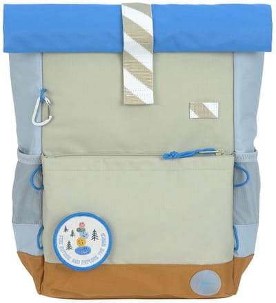 Lässig rugzak voor kinderen Medium Rolltop Backpack - Sunny Explorer Green / Blue kaki
