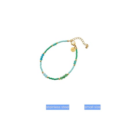 Go Dutch Label Armband (Sieraad) Kinderen - Smalle Pols - Kraaltjes Blauw