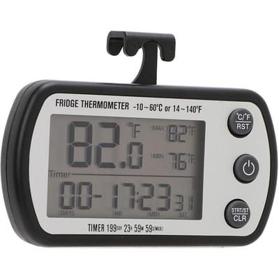 Koelkast Thermometer Magnetische Zuignap IPX4 Waterdicht LCD Display Koelkast Timer