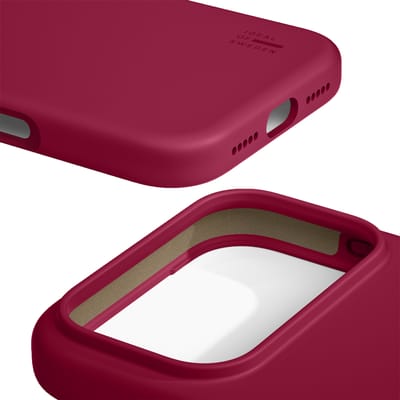 iDeal of Sweden Silicone Case geschikt voor MagSafe geschikt voor iPhone 17 Pro Max - Cranberry