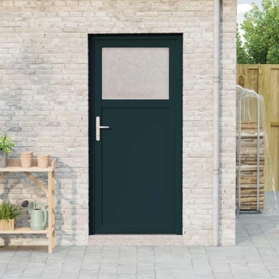 vidaXL - Zij-ingang - deur - 98 - x - 198 - cm - PVC - Antraciet