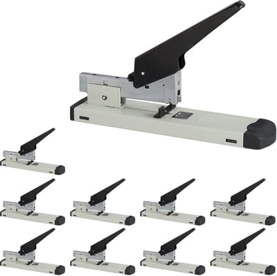 10x nietmachine pro - voor 100 vellen - voor 24/6 nietjes - tot 70 mm inlegdiepte - groot