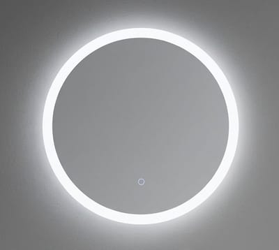 LINEA UNO - Soryn 80 x 80 - Frameloos - Spiegel - Rond - LED-verlichting (dimbaar) - Anti-condens - 301697