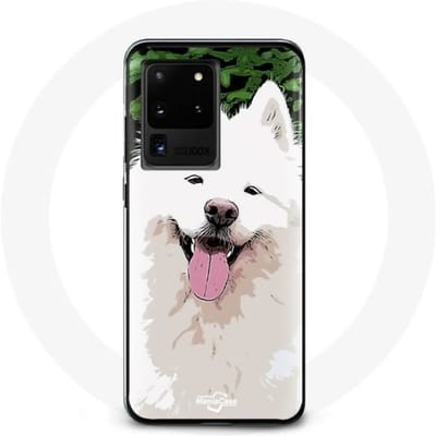 Hoesje - Samsung - Galaxy S20 Ultra - Wit - Samojeed - Hard wit