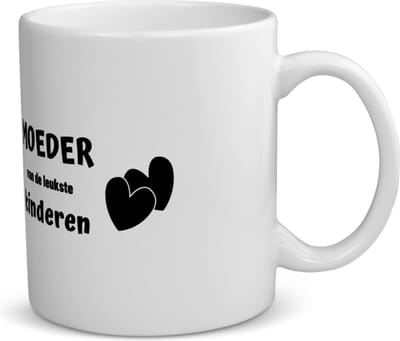Akyol - moeder van de leukste kinderen koffiemok - theemok - Mama - de leukste mama - moeder cadeautjes - moederdag - verjaardag - geschenk - kado - 350 ML inhoud