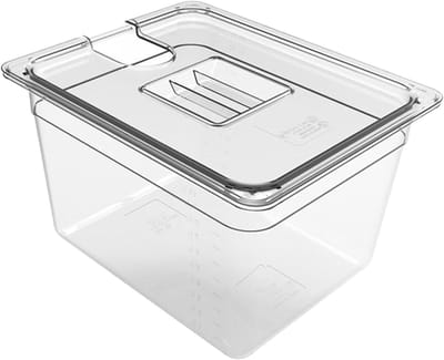 Sous Vide Bak 11L - Waterbak Met Deksel - Container Voor Sous-Vide Koken - Slowcooker Accessoires - 11 Liter Inhoud - Transparant