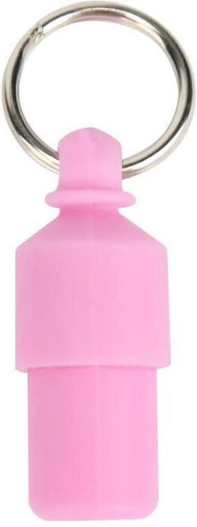 Adreskokertje voor huisdieren halsband hond of kat kunststof roze