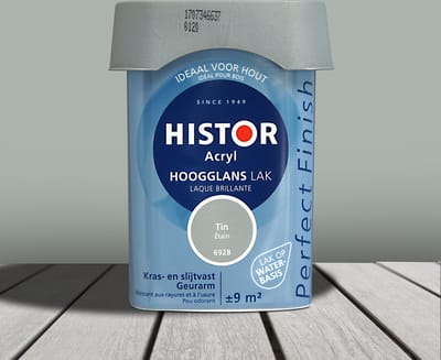 Histor Perfect Finish Lak Acryl Hoogglans 0,75 liter - Tin
