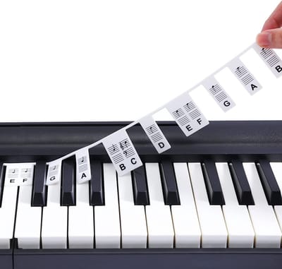 Verwijderbare piano- en keyboardlabels 88 toetsen