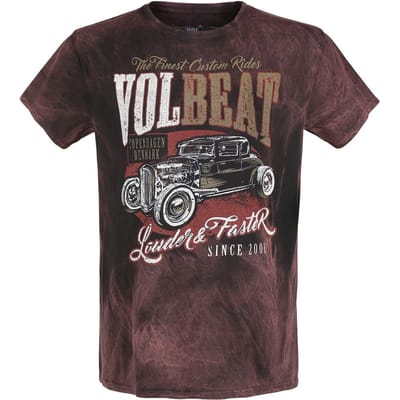 Volbeat T-shirt - Louder And Faster - S tot 4XL - voor Mannen - roest